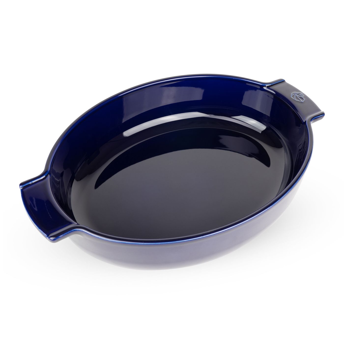 Plat à four ovale bleu 40 cm